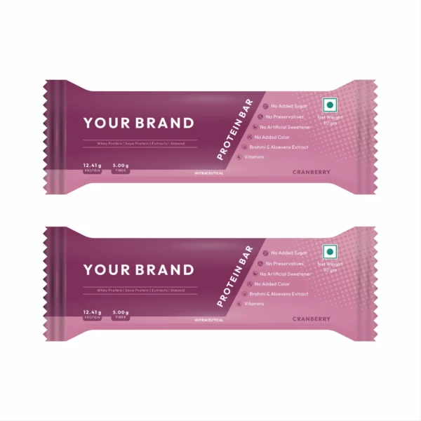 CRANBERRY FLAVOURED PROTEIN BAR, PROTEIN BARS, NUTRALIKE PROTEIN BAR, NUTRALIKE HEALTHCARE, NUTRALIKE FORULATION PVT. LTD.