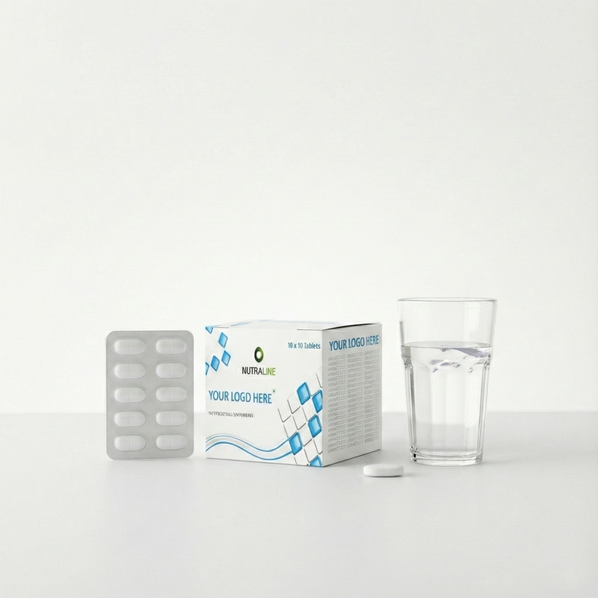 100 TABLETS BLISTER PACKING